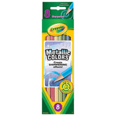 Crayola 8 Metallic Colored Pencils 68-3708 - Colorland Toys
